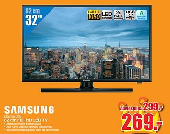 Aanbiedingen Samsung full hd led tv lt32e310ew - Samsung - Geldig van 25/04/2016 tot 01/05/2016 bij Scheer & Foppen