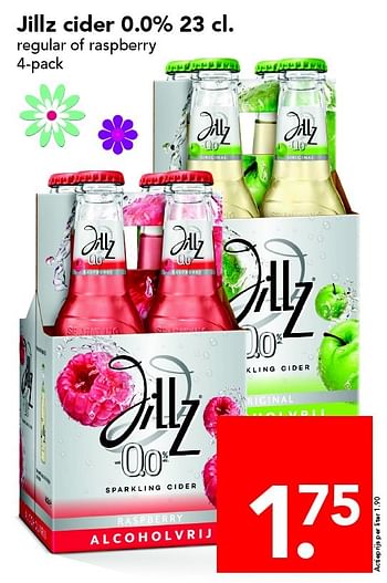 Aanbiedingen Jillz cider 0,0% - Jillz - Geldig van 01/05/2016 tot 07/05/2016 bij Deen Supermarkten