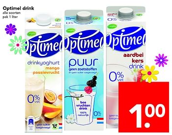 Aanbiedingen Optimel drink - Optimel - Geldig van 01/05/2016 tot 07/05/2016 bij Deen Supermarkten