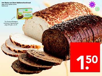 Aanbiedingen Het beste van deen bakkersvloerbrood - Huismerk deen supermarkt - Geldig van 01/05/2016 tot 07/05/2016 bij Deen Supermarkten