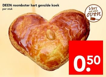 Aanbiedingen Deen roomboter hart gevulde koek - Huismerk deen supermarkt - Geldig van 01/05/2016 tot 07/05/2016 bij Deen Supermarkten