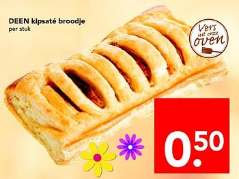 Aanbiedingen Deen kipsaté broodje - Huismerk deen supermarkt - Geldig van 01/05/2016 tot 07/05/2016 bij Deen Supermarkten