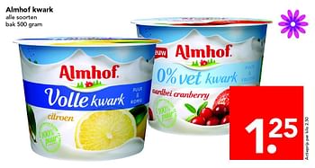 Aanbiedingen Almhof kwark - Almhof - Geldig van 01/05/2016 tot 07/05/2016 bij Deen Supermarkten
