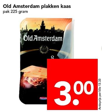 Aanbiedingen Old amsterdam plakken kaas - Old Amsterdam - Geldig van 01/05/2016 tot 07/05/2016 bij Deen Supermarkten