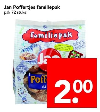 Aanbiedingen Jan poffertjes familiepak - Jan - Geldig van 01/05/2016 tot 07/05/2016 bij Deen Supermarkten