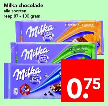 Aanbiedingen Milka chocolade - Milka - Geldig van 01/05/2016 tot 07/05/2016 bij Deen Supermarkten