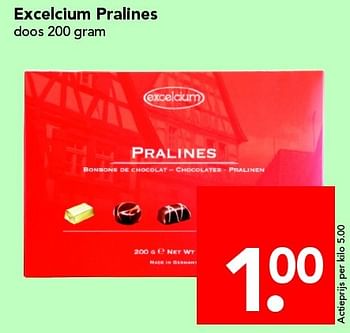 Aanbiedingen Excelcium pralines - Excelcium - Geldig van 01/05/2016 tot 07/05/2016 bij Deen Supermarkten