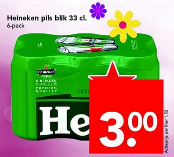 Aanbiedingen Heineken pils blik - Heineken - Geldig van 01/05/2016 tot 07/05/2016 bij Deen Supermarkten