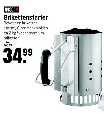 Aanbiedingen Weber brikettenstarter - Weber - Geldig van 25/04/2016 tot 08/05/2016 bij Formido