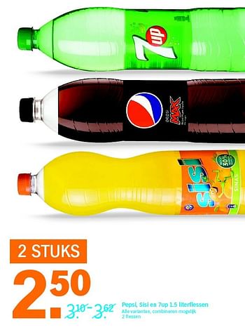 Aanbiedingen Pepsi, sisi en 7up - Huismerk - Albert Heijn - Geldig van 02/05/2016 tot 08/05/2016 bij Albert Heijn