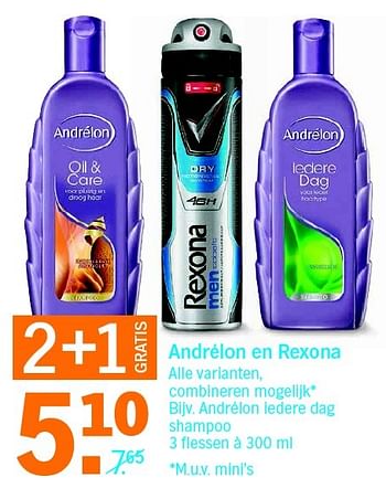 Aanbiedingen Andrélon iedere dag shampoo - Andrelon - Geldig van 02/05/2016 tot 08/05/2016 bij Albert Heijn