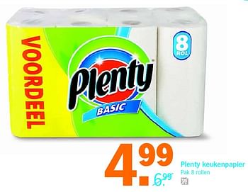 Aanbiedingen Plenty keukenpapier - Plenty - Geldig van 02/05/2016 tot 08/05/2016 bij Albert Heijn