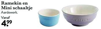 Aanbiedingen Ramekin en mini schaaltje - Le creuset - Geldig van 22/04/2016 tot 15/05/2016 bij Cook & Co