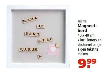 Aanbiedingen Magneetbord - Huismerk - Marskramer - Geldig van 21/04/2016 tot 08/05/2016 bij Marskramer