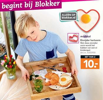 Aanbiedingen Eisnijder hartvorm - Mastrad - Geldig van 25/04/2016 tot 08/05/2016 bij Blokker