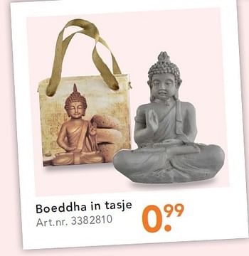 Aanbiedingen Boeddha in tasje - Huismerk - Blokker - Geldig van 25/04/2016 tot 08/05/2016 bij Blokker