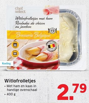 Aanbiedingen Witlofrolletjes - Chef select - Geldig van 02/05/2016 tot 08/05/2016 bij Lidl