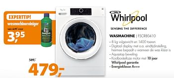 Aanbiedingen Whirlpool wasmachine fscr80410 - Whirlpool - Geldig van 02/05/2016 tot 08/05/2016 bij Expert