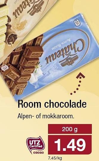 Aanbiedingen Room chocolade - CHATEAU - Geldig van 04/05/2016 tot 10/05/2016 bij Aldi