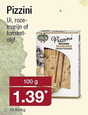 Aanbiedingen Pizzini ui, rozemarijn of tomaatolijf - ITALIA  - Geldig van 04/05/2016 tot 10/05/2016 bij Aldi