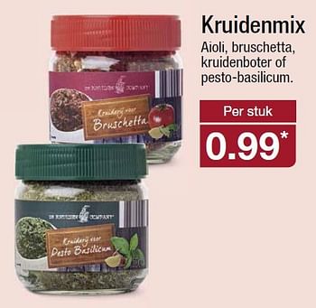 Aanbiedingen Kruidenmix aioli, bruschetta, kruidenboter of pesto-basilicum - Huismerk - Aldi - Geldig van 04/05/2016 tot 10/05/2016 bij Aldi