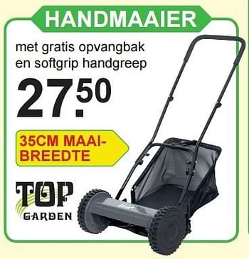 Aanbiedingen Top garden handmaaier - Top Garden - Geldig van 09/05/2016 tot 29/05/2016 bij Van Cranenbroek