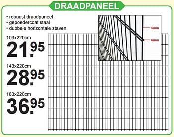 Aanbiedingen Draadpaneel - Huismerk - Van Cranenbroek - Geldig van 09/05/2016 tot 29/05/2016 bij Van Cranenbroek