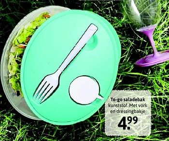 Aanbiedingen To-go saladebak - Huismerk - Xenos - Geldig van 30/04/2016 tot 13/05/2016 bij Xenos