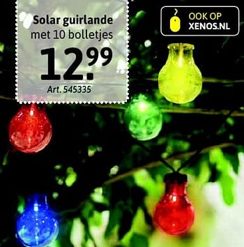 Aanbiedingen Solar guirlande - Huismerk - Xenos - Geldig van 30/04/2016 tot 13/05/2016 bij Xenos