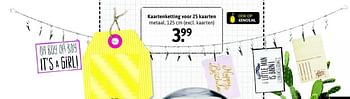 Aanbiedingen Kaartenketting voor 25 kaarten - Huismerk - Xenos - Geldig van 30/04/2016 tot 13/05/2016 bij Xenos