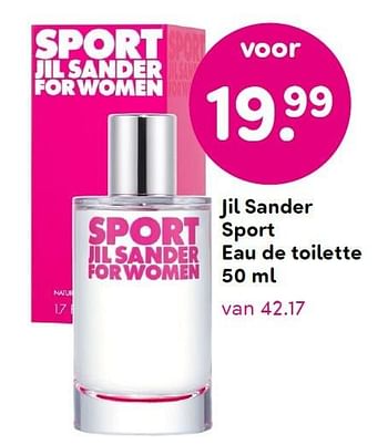 Aanbiedingen Jil sander sport eau de toilette - Jil Sander - Geldig van 02/05/2016 tot 13/05/2016 bij da