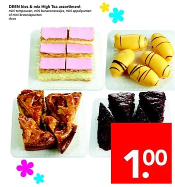 Aanbiedingen Deen kies + mix high tea assortiment - Huismerk deen supermarkt - Geldig van 08/05/2016 tot 14/05/2016 bij Deen Supermarkten