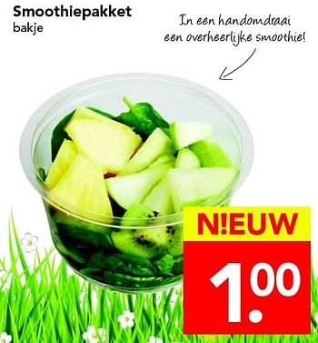 Aanbiedingen Smoothiepakket - Huismerk deen supermarkt - Geldig van 08/05/2016 tot 14/05/2016 bij Deen Supermarkten