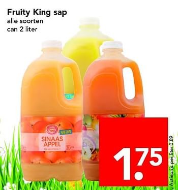 Aanbiedingen Fruity king sap - Fruity King - Geldig van 08/05/2016 tot 14/05/2016 bij Deen Supermarkten