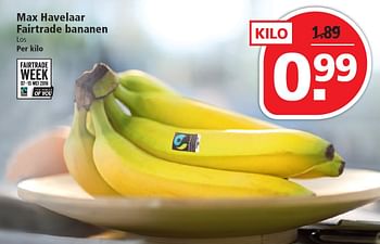 Aanbiedingen Max havelaar fairtrade bananen - Fair Trade - Geldig van 08/05/2016 tot 14/05/2016 bij Plus