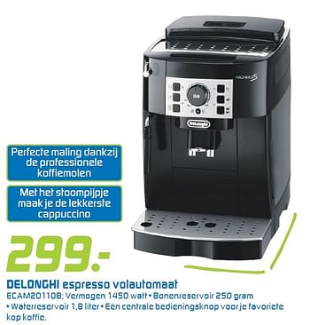 Aanbiedingen Delonghi espresso volautomaat ecam20110b - Delonghi - Geldig van 01/05/2016 tot 15/05/2016 bij BCC