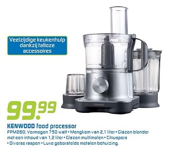 Aanbiedingen Kenwood food processor fpm260 - Kenwood - Geldig van 01/05/2016 tot 15/05/2016 bij BCC