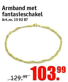 Aanbiedingen Armband met fantasieschakel - Lucardi Juwelen - Geldig van 02/05/2016 tot 15/05/2016 bij Kijkshop