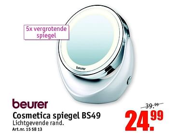 Aanbiedingen Beurer cosmetica spiegel bs49 - Beurer - Geldig van 02/05/2016 tot 15/05/2016 bij Kijkshop