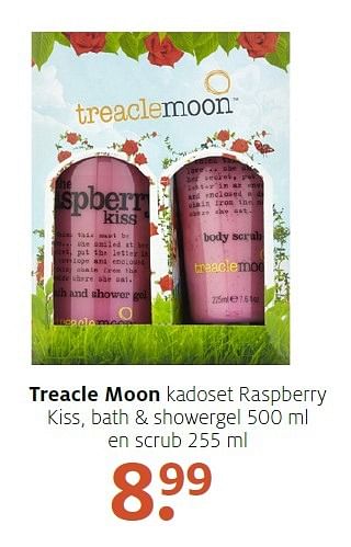 Aanbiedingen Treacle moon kadoset raspberry kiss, bath + showergel - Treacle Moon - Geldig van 02/05/2016 tot 15/05/2016 bij Etos