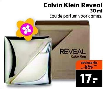 Aanbiedingen Calvin klein reveal - Calvin Klein - Geldig van 03/05/2016 tot 15/05/2016 bij Trekpleister