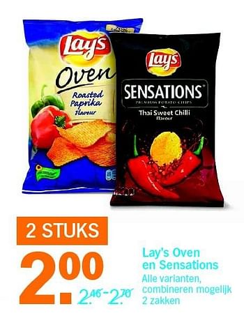 Aanbiedingen Lay`s oven en sensations - Lay's - Geldig van 09/05/2016 tot 15/05/2016 bij Albert Heijn