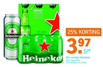 Aanbiedingen Alle overige heineken - Heineken - Geldig van 09/05/2016 tot 15/05/2016 bij Albert Heijn