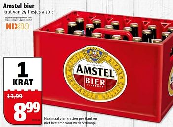 Aanbiedingen Amstel bier - Amstel - Geldig van 09/05/2016 tot 15/05/2016 bij Poiesz