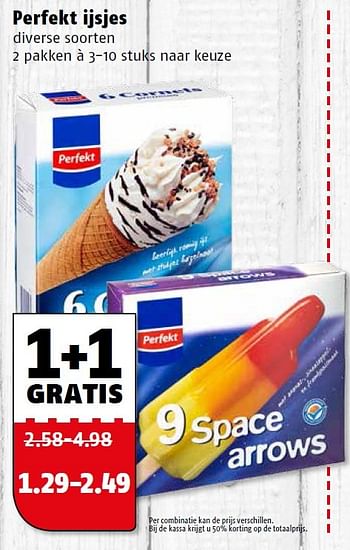 Aanbiedingen Perfekt ijsjes - Perfekt - Geldig van 09/05/2016 tot 15/05/2016 bij Poiesz