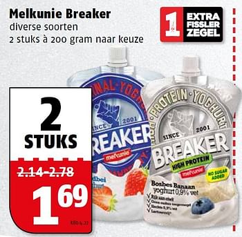 Aanbiedingen Melkunie breaker - Melkunie - Geldig van 09/05/2016 tot 15/05/2016 bij Poiesz