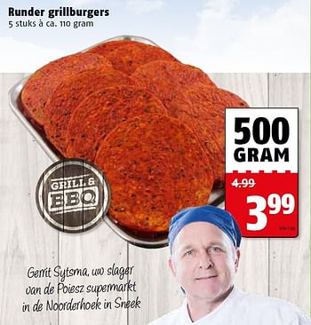 Aanbiedingen Runder grillburgers - Huismerk Poiesz - Geldig van 09/05/2016 tot 15/05/2016 bij Poiesz