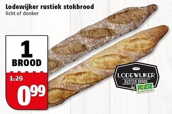 Aanbiedingen Lodewijker rustiek stokbrood - Huismerk Poiesz - Geldig van 09/05/2016 tot 15/05/2016 bij Poiesz