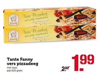 Aanbiedingen Tante fanny vers pizzadeeg - Tante Fanny - Geldig van 09/05/2016 tot 15/05/2016 bij Coop