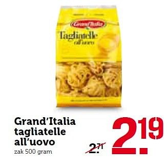 Aanbiedingen Grand`italia tagliatelle all`uovo - grand’italia - Geldig van 09/05/2016 tot 15/05/2016 bij Coop